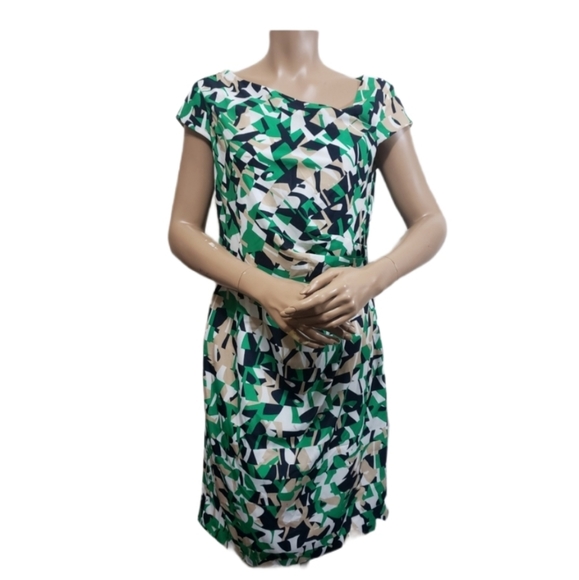 VTG Ann taylor print   dress size 8 - Picture 1 of 9